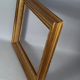 Frame hollow edges wood gilded stucco gold leaf foliage 41x33 or 45x37 cm SB187