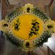 Ceramic plate Vallauris - Pierced decoration Olives - 1950s