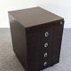 Caisson de bureau à roulettes en palissandre, années 70-80