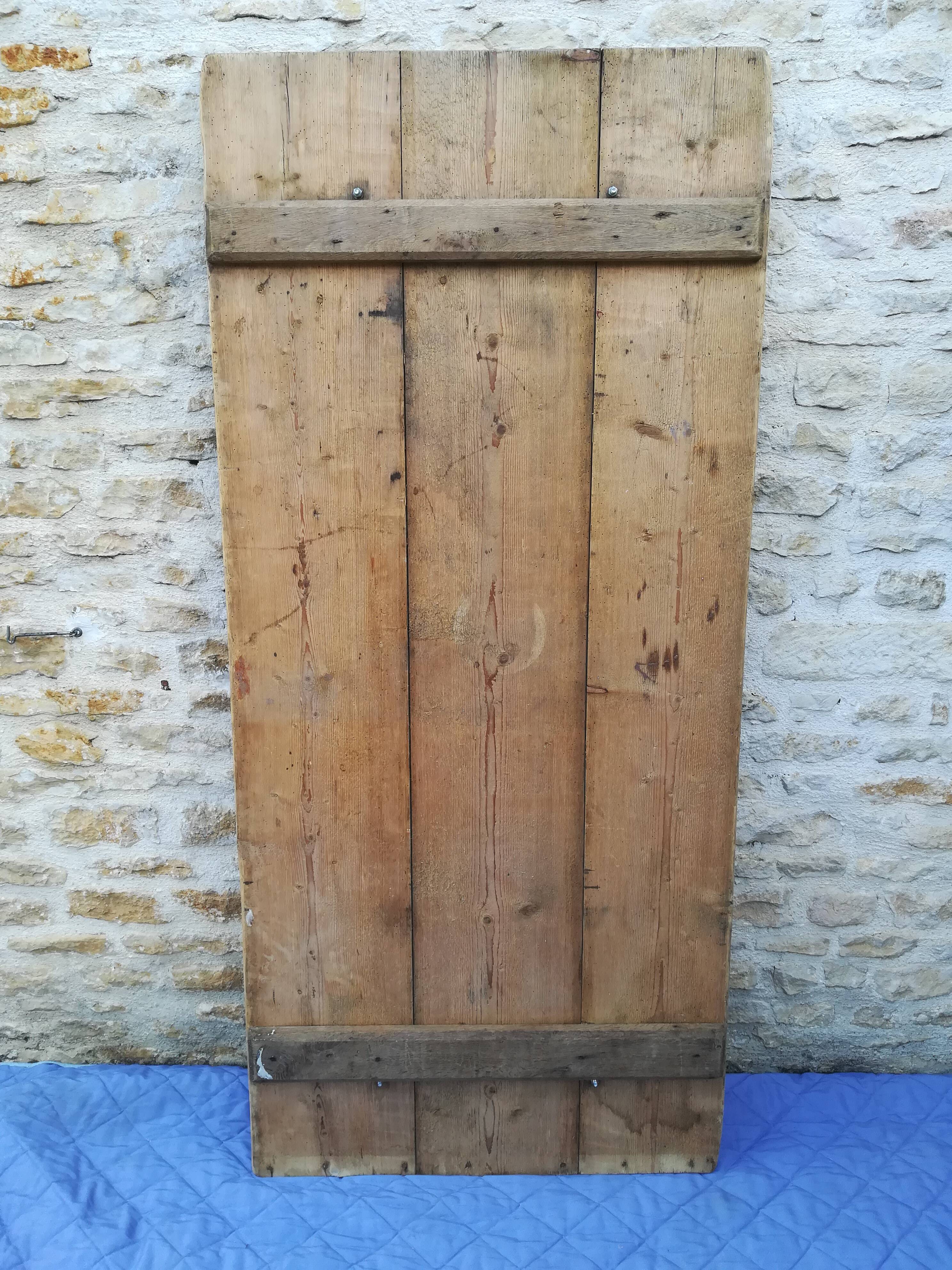 Farm table on trestles