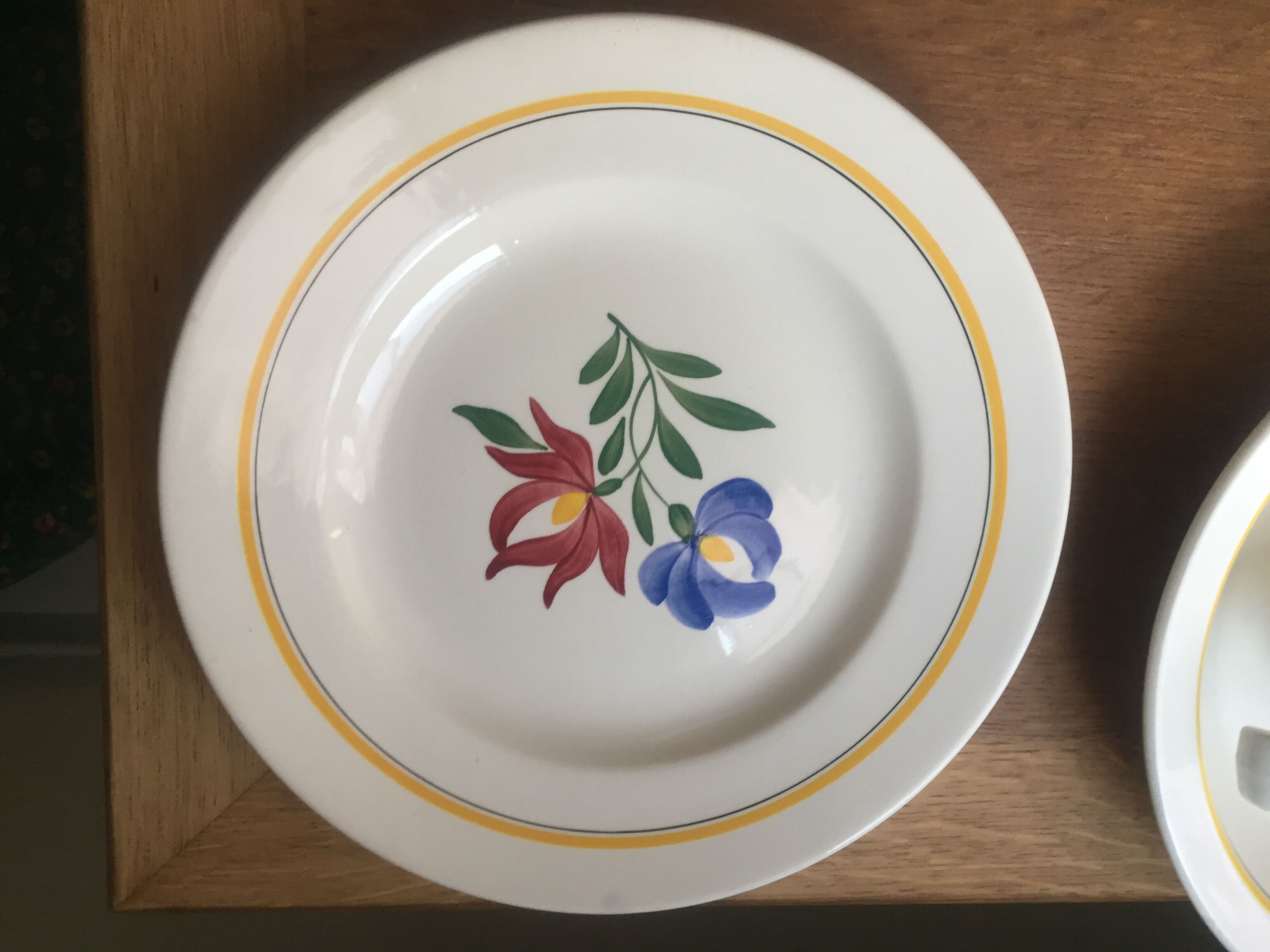 Lot of tableware Digoin Sarreguemines model Dunkirk