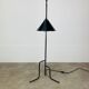 Tripod reading lamp, wrought iron, industrial style, handmade.