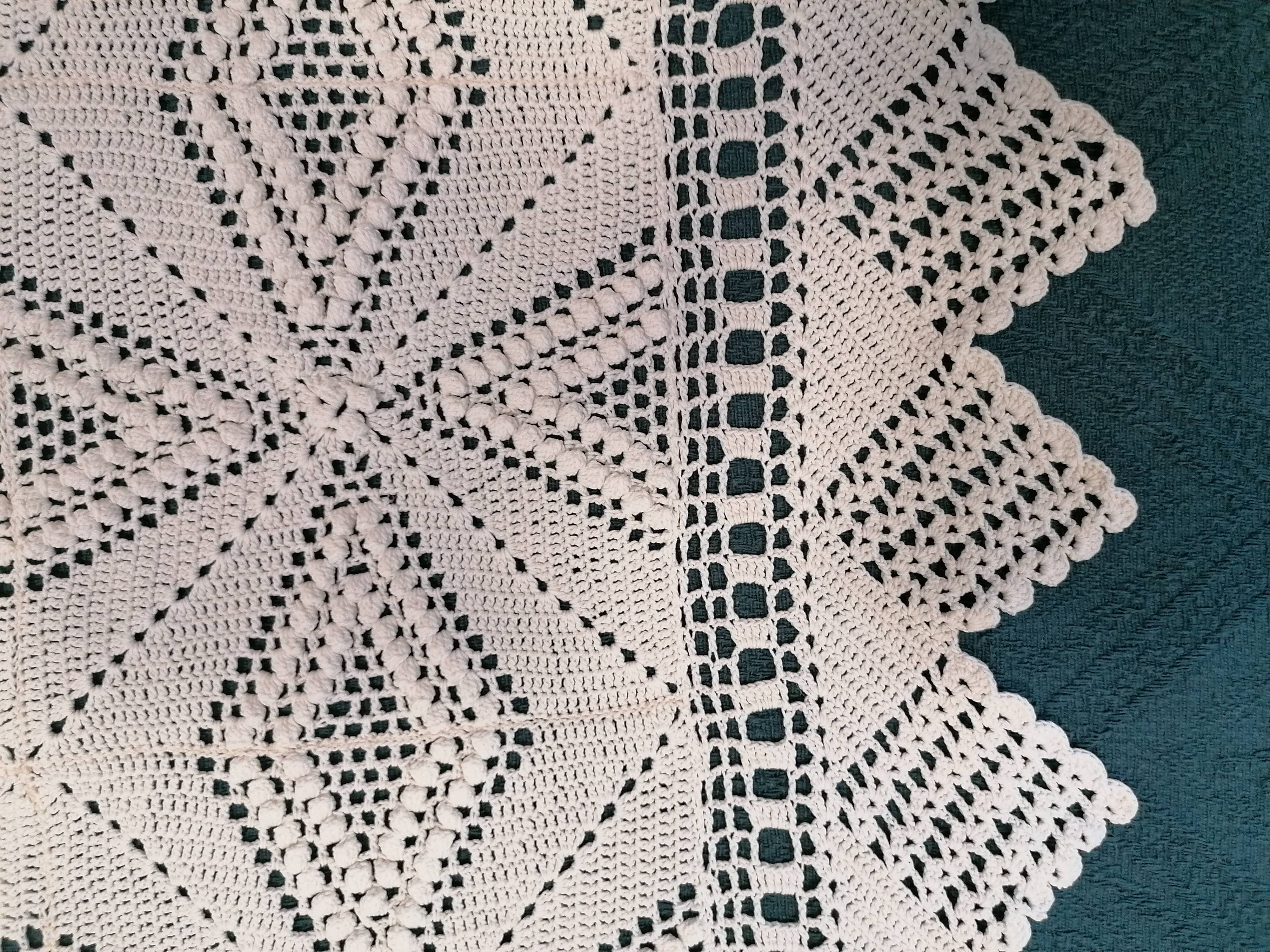 Crochet bedspread