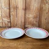 Set of 5 old Ceranord St Amand plates