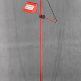 1980s Halogen Red Floor Lamp, Italy