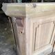 Bistro counter with a Hungarian point design.