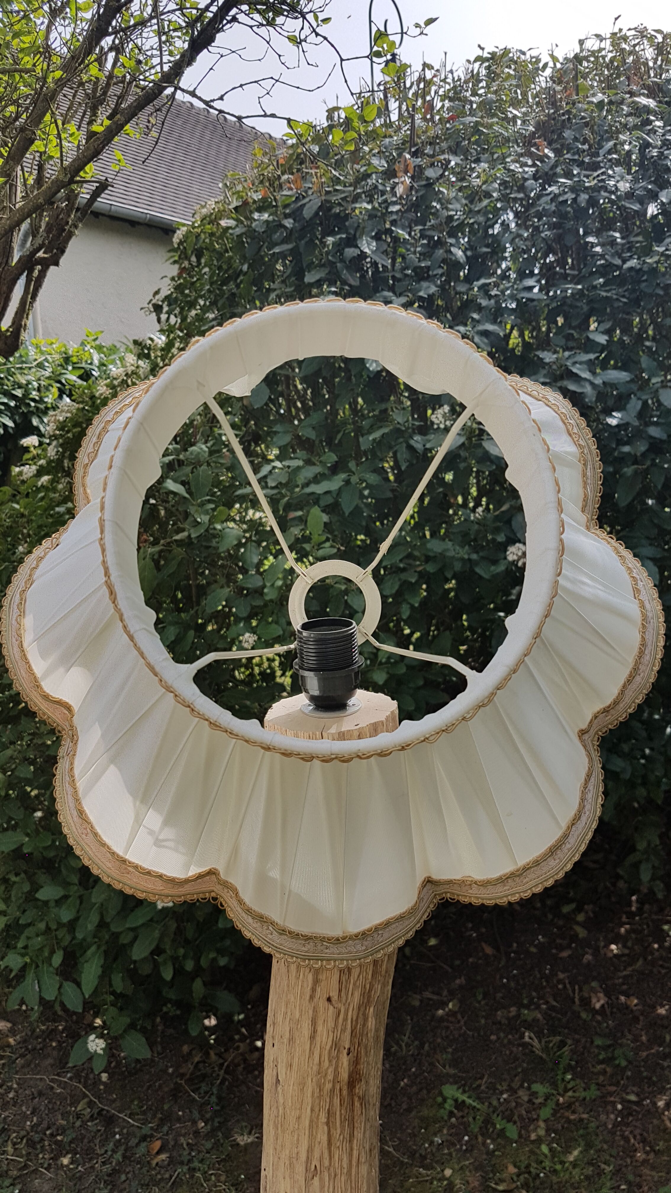 Handmade silk canvas lampshade