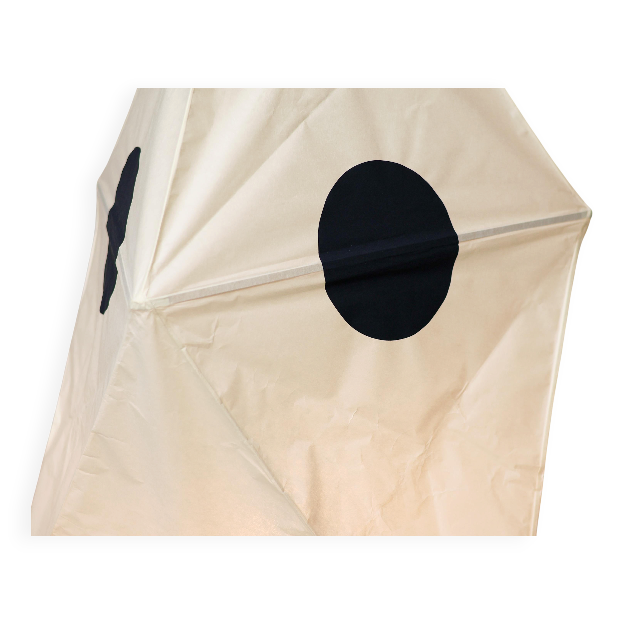 Light Sculpture Isamu Noguchi Akari UF-3Q , handmade Washi paper, Japan