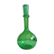 Vase vert verre soufflé Biot  années 60