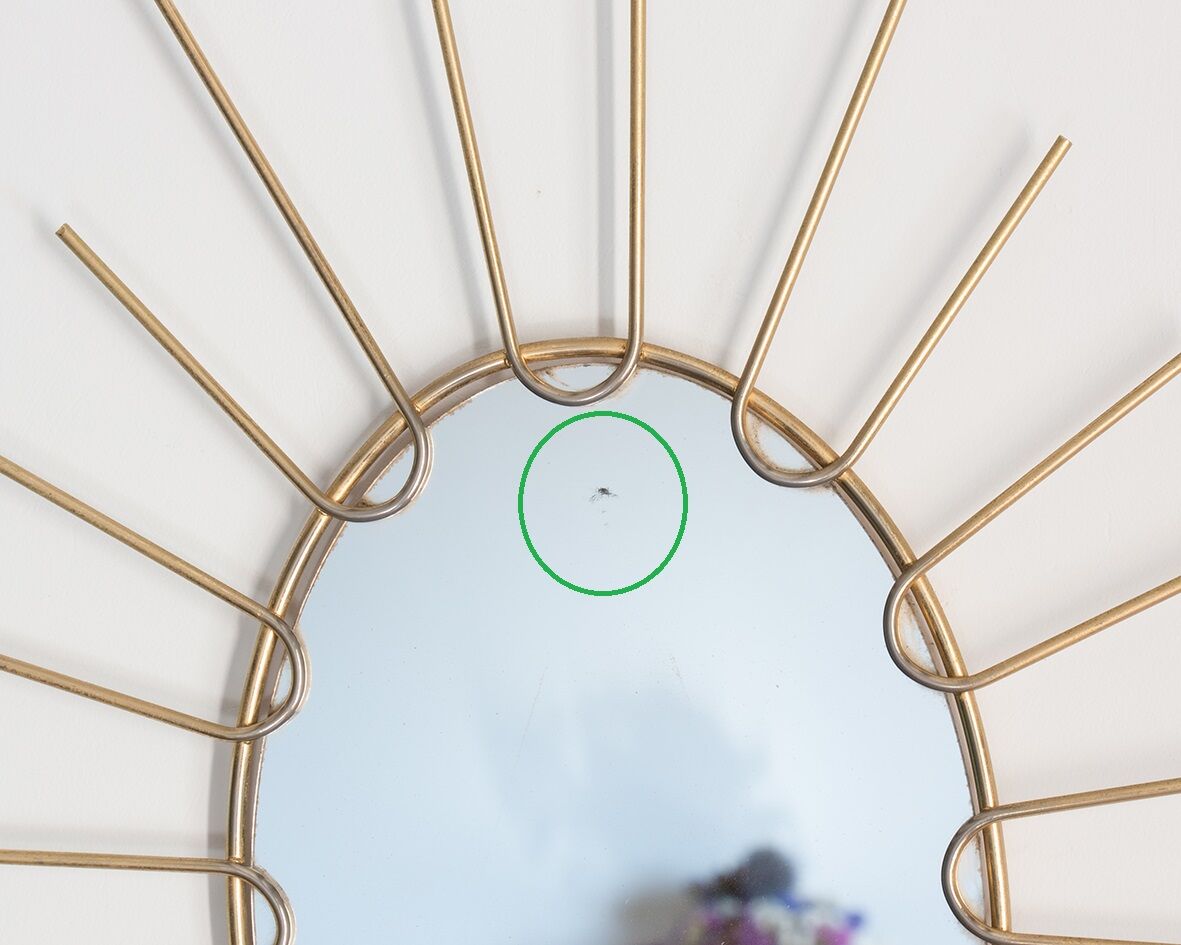 Sun Mirror 60s 37x40cm