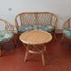 Garden furniture, chairs, seat and coffee table bamboo & rattan