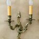 Louis XV style wall sconces in gilt bronze with undulating arms