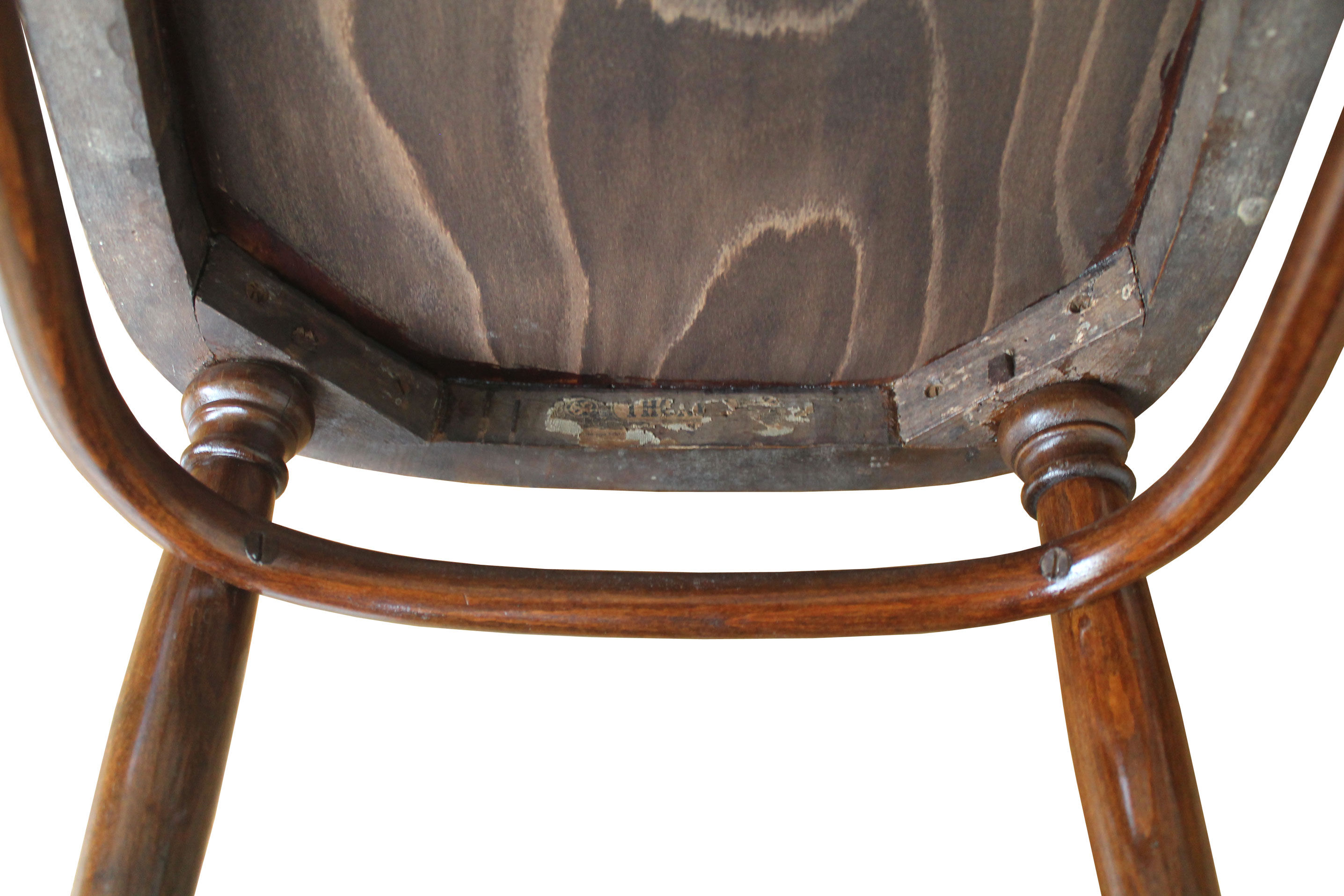 Pair of 1910's dining chairs model no.221 by Gebrüder Thonet