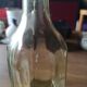 Carafe à alcool en verre soufflé bouche XIXème siècle