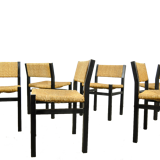 Ensemble de 6 chaises de table à manger par Martin Visser