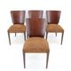 1950s  Jindrich Halabala Restored Dining Chairs H-214 for UP Závody, Set of 4