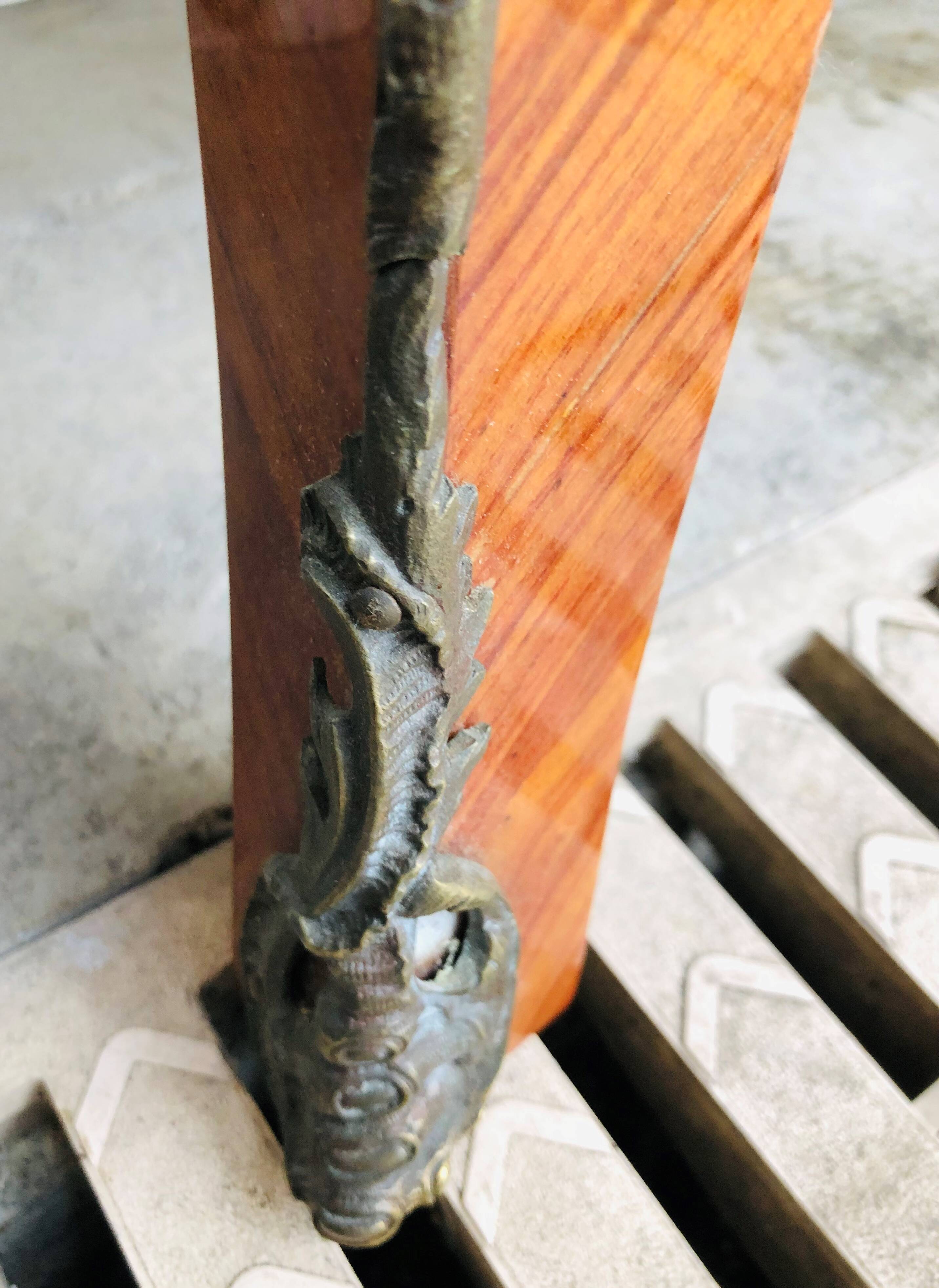 Marquetry chest of drawers two drawers in Louis XV style