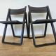 Pair of Rare Folding Chairs Dabaya, Allibert, France, 1970s