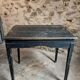 Bureau d'école français ancien, bureau d'écriture noir, bureau à abattant, vers 1900