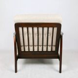 Beige boucle Lounge Chair by Z. Baczyk, 1970s