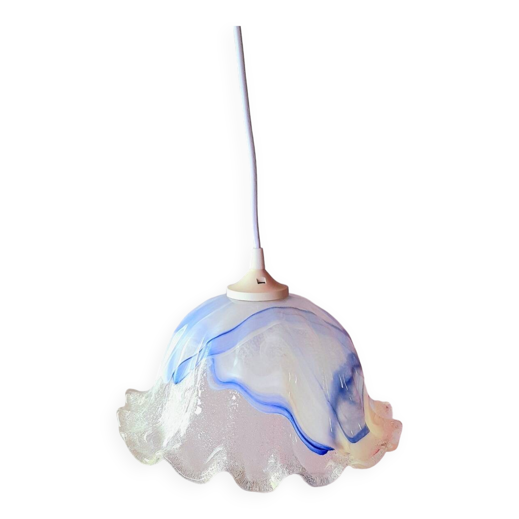 Murano blown glass jellyfish pendant light