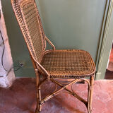 Vintage rattan chair house drucker