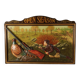 Country Corner Scène Chasse. Decoration Murale Vintage.