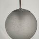 Suspension in blown and sandblasted glass, by Raak, from the 70s