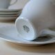 Set of 5 white cups
