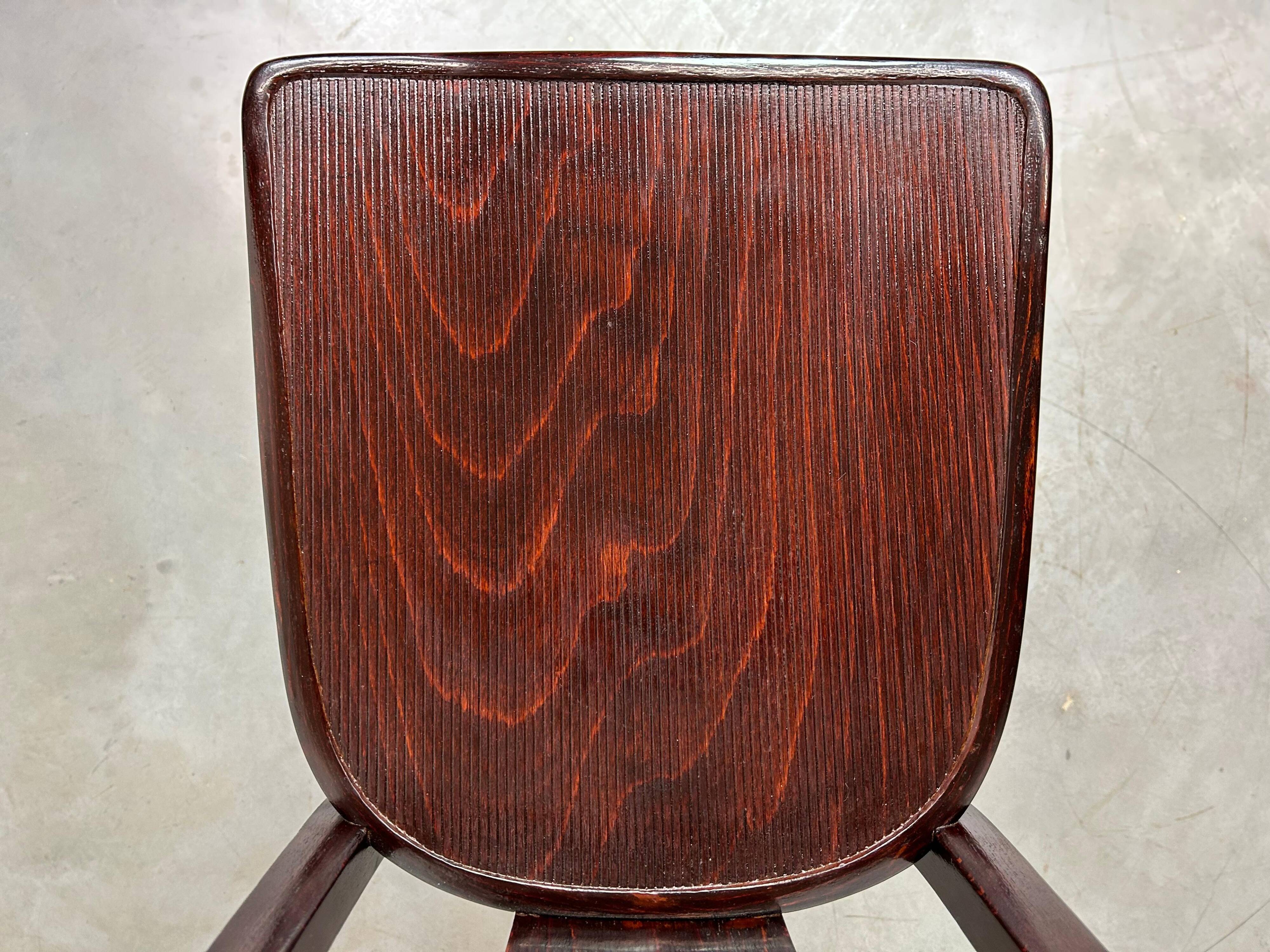 Secession dining chair no. 373 attributed to Josef Hoffmann/Otto Prutscher for J&J Kohn