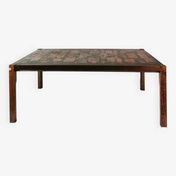 Table basse du milieu du siècle, Tranekaer, Gorm Christensen et Rolf Middelboe, Danemark, années 1970.