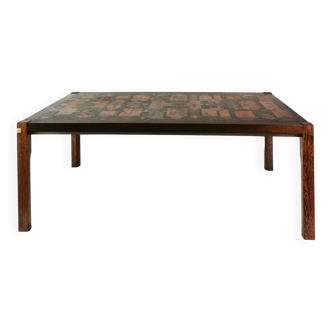 Table basse du milieu du siècle, Tranekaer, Gorm Christensen et Rolf Middelboe, Danemark, années 1970.