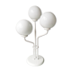 Vintage 80s white metal table lamp