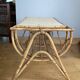 Vintage wicker rattan coffee table from the 1960s/70s (delivery possible)