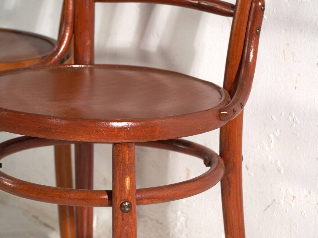 Antique bentwood chairs in Thonet style – Central Europe, circa 1930 – Set of 4 pieces #8