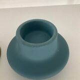 Trio of vintage ceramic candlesticks from the 70s