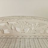 Vintage rattan wall shelf