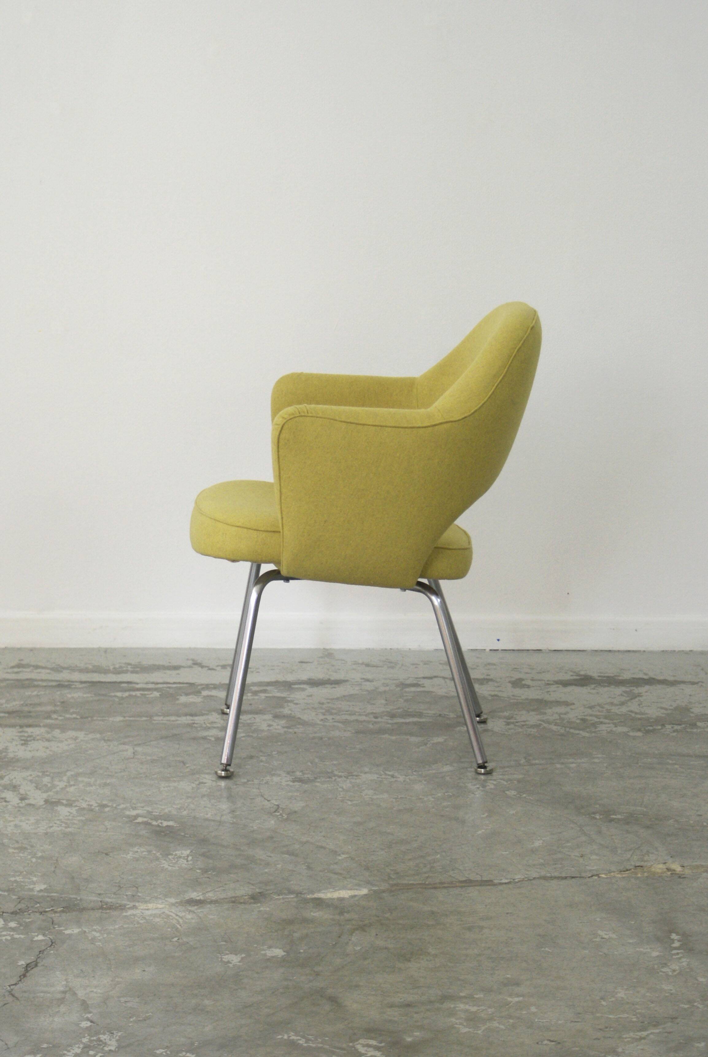 Eero Saarinen fabric armchairs
