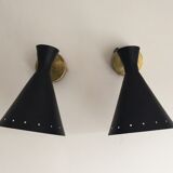 Pair of appliques design years 50