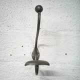 Wrought iron double coat hook
