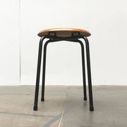 Tabouret danois du milieu du siècle par MH Stalmöbler