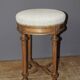 Tabouret de Style Louis XVI en Noyer vers 1900