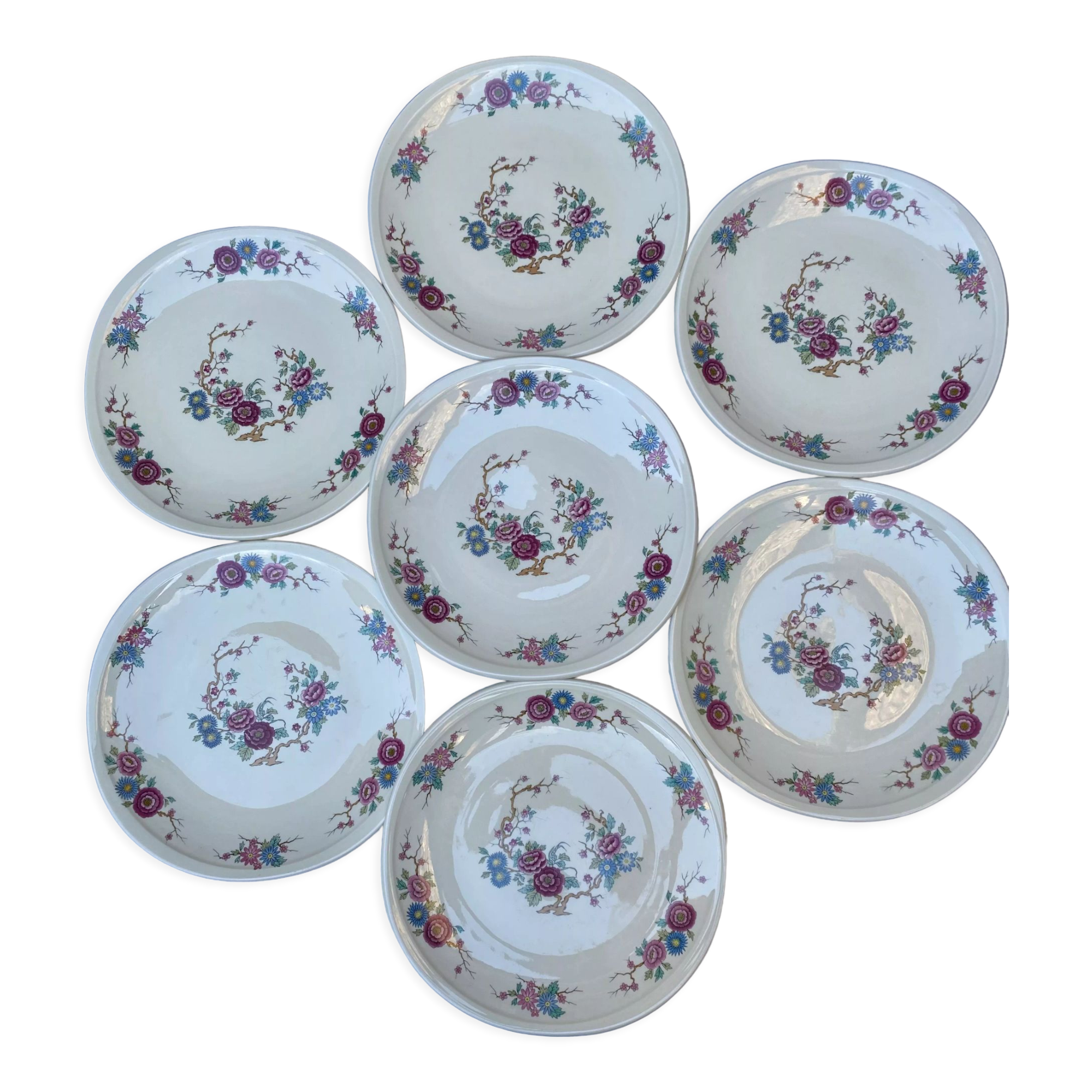 Assiettes plates Pillivuyt Decor orient