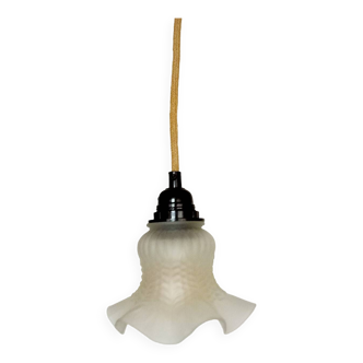 Suspension / frosted glass lampshade