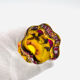 Vase - Sommerso - Josef Hospodka in fuchsia and amber yellow crystal