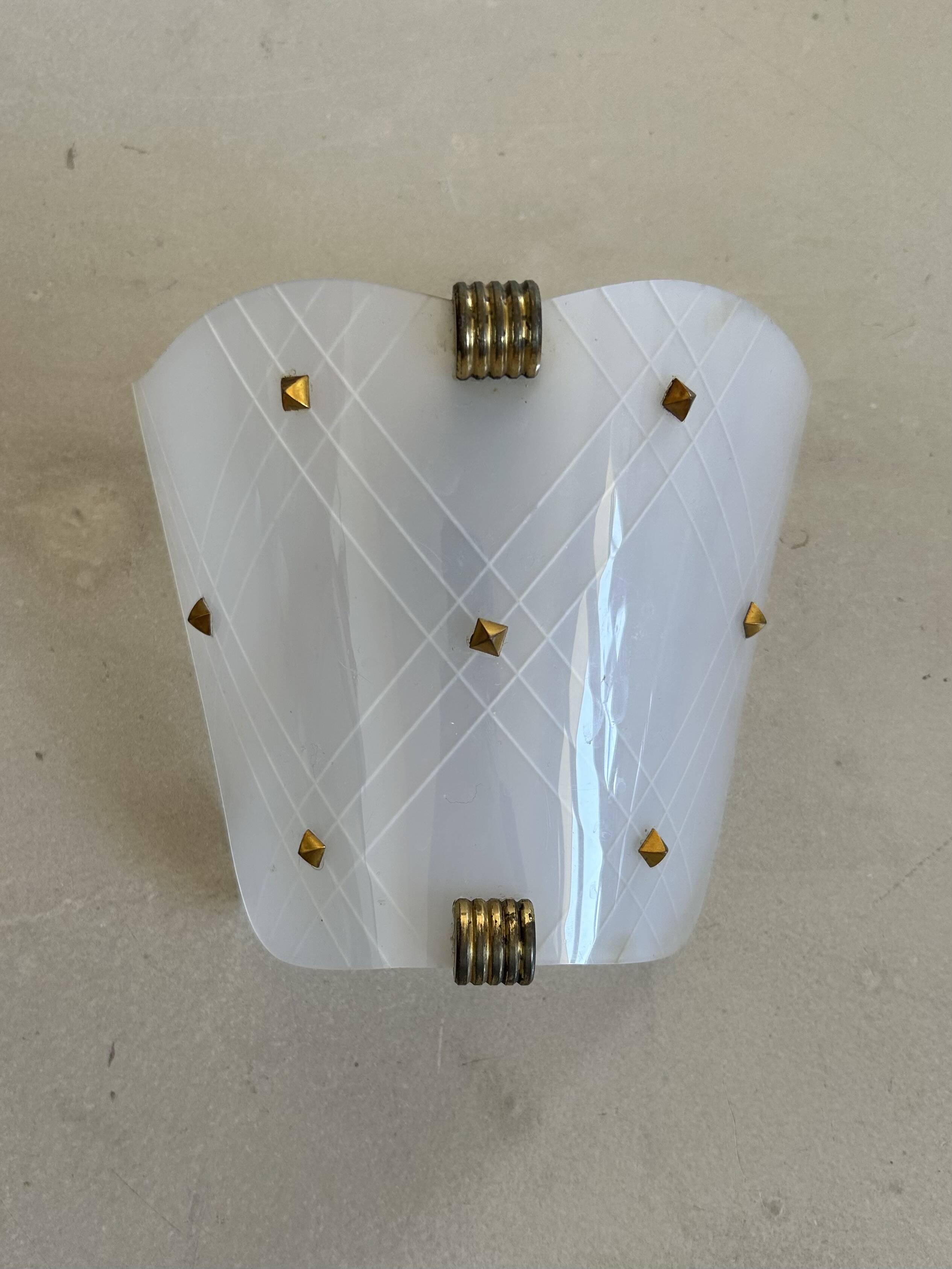 Vintage Arlus wall light in puzzlement