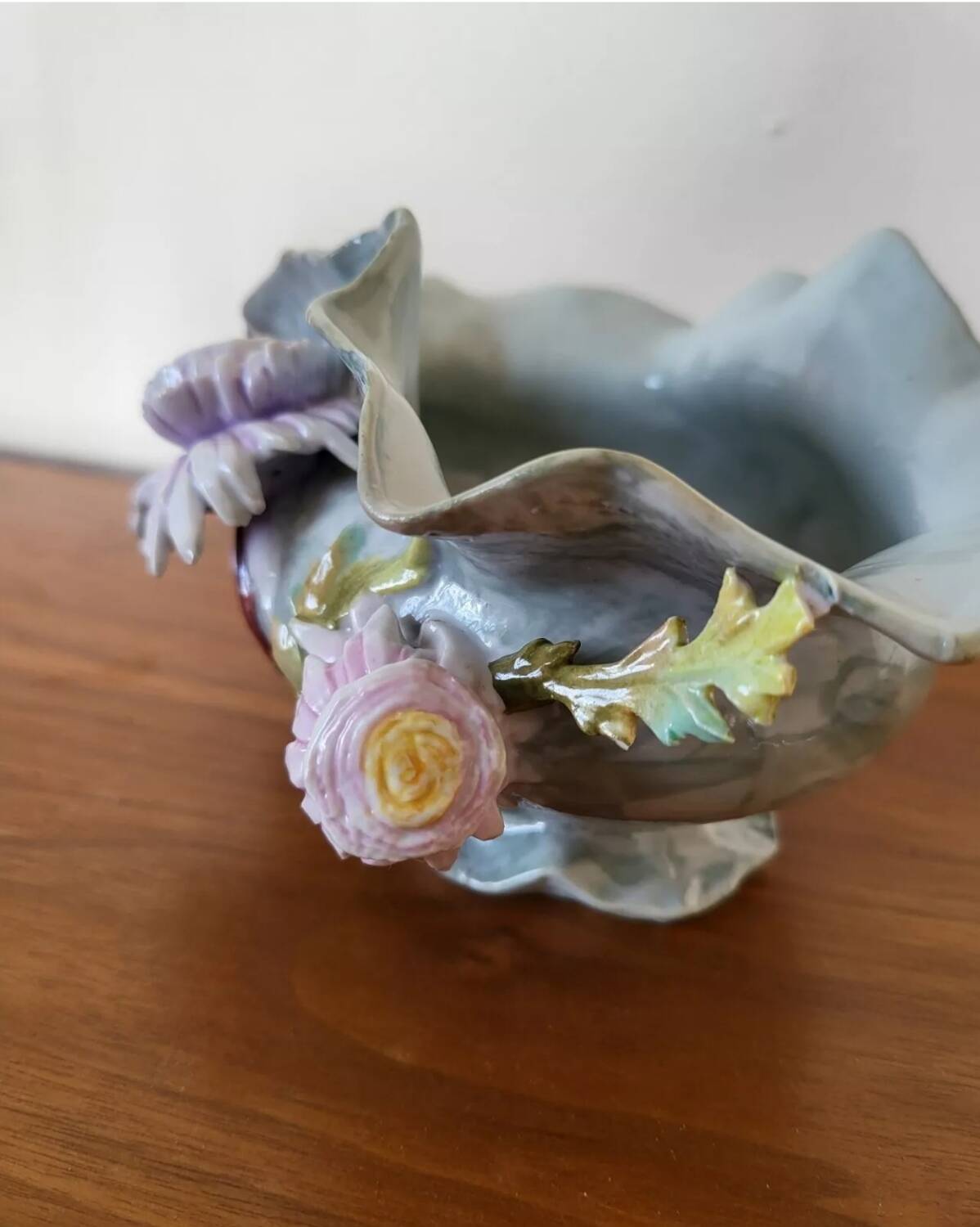 Petite Jardinière Cache Pot en céramique barbotine