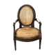 Louis XVI period medallion armchair