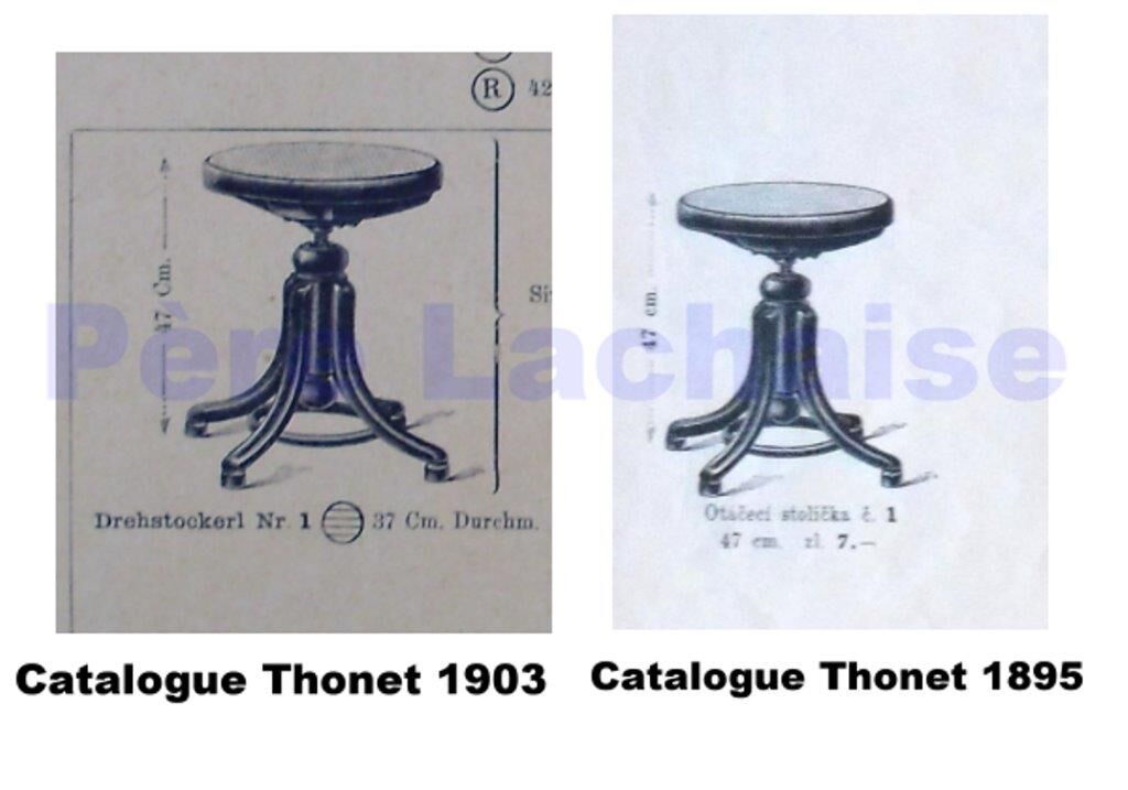 Piano stool, thonet 1900