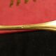Service 11 spoons mocha gold metal Christofle Alfénide model Pompadour